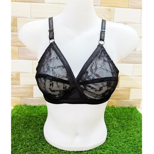 Transparent Net Bra