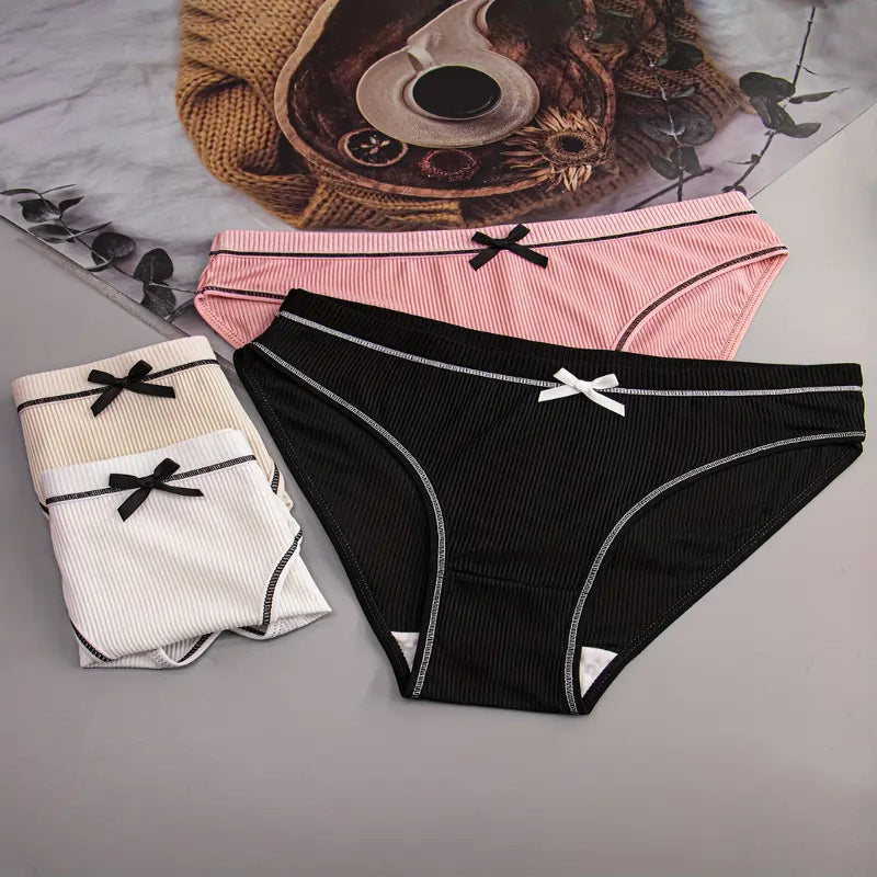 4pcs Women'S Colorful Panties