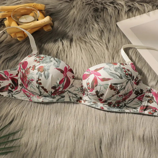 Floral Lace Push-Up Bra
